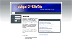 Desktop Screenshot of michigancityrifleclub.com